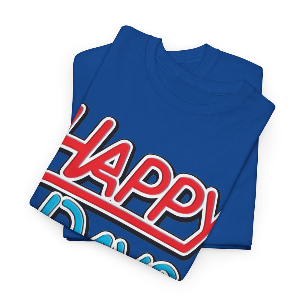 Happy Days T-Shirt — Retro Red & Blue Inspired Graphic Cotton T-shirt