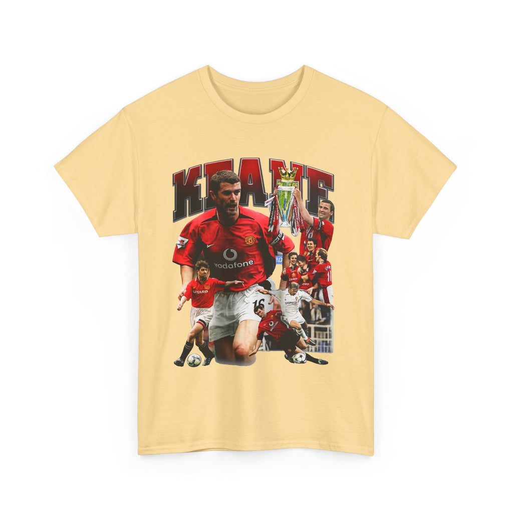 Roy Keane Football Legens Collage Tee — Retro Man United Tribute Shirt