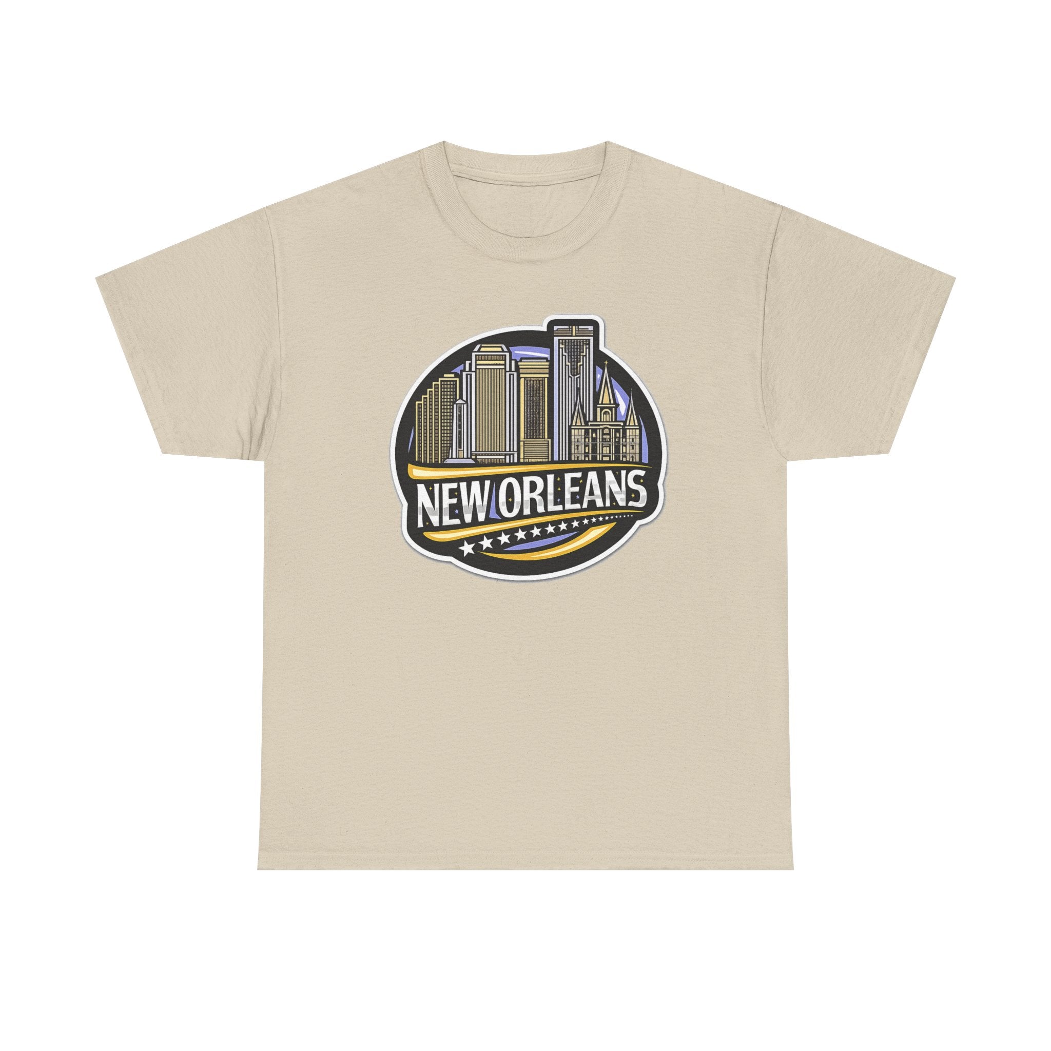 New Orleans Skyline Cotton T-Shirt — City Badge Tee