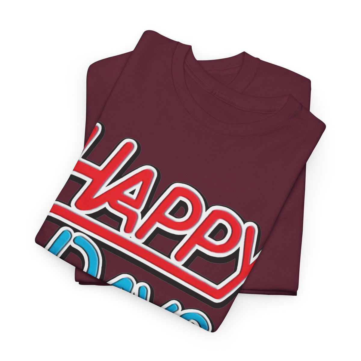Happy Days T-Shirt — Retro Red & Blue Inspired Graphic Cotton T-shirt