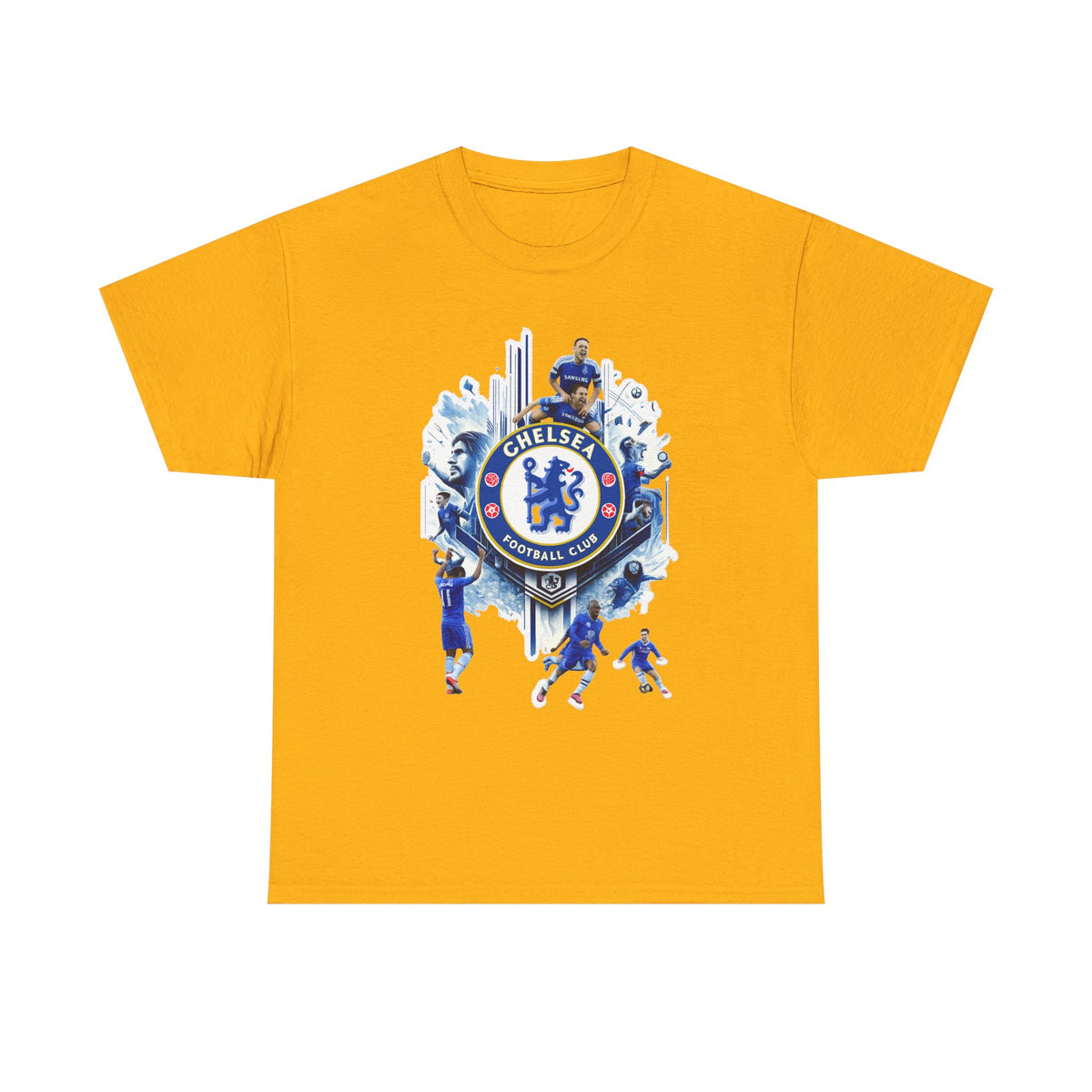Chelsea FC Crest Players T-Shirt — Blue Football Fan Tee