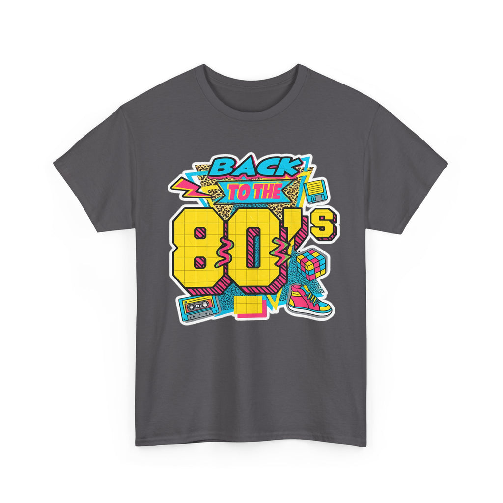 Back to the 80s Retro Graphic Tee — Vintage 80s Neon Design