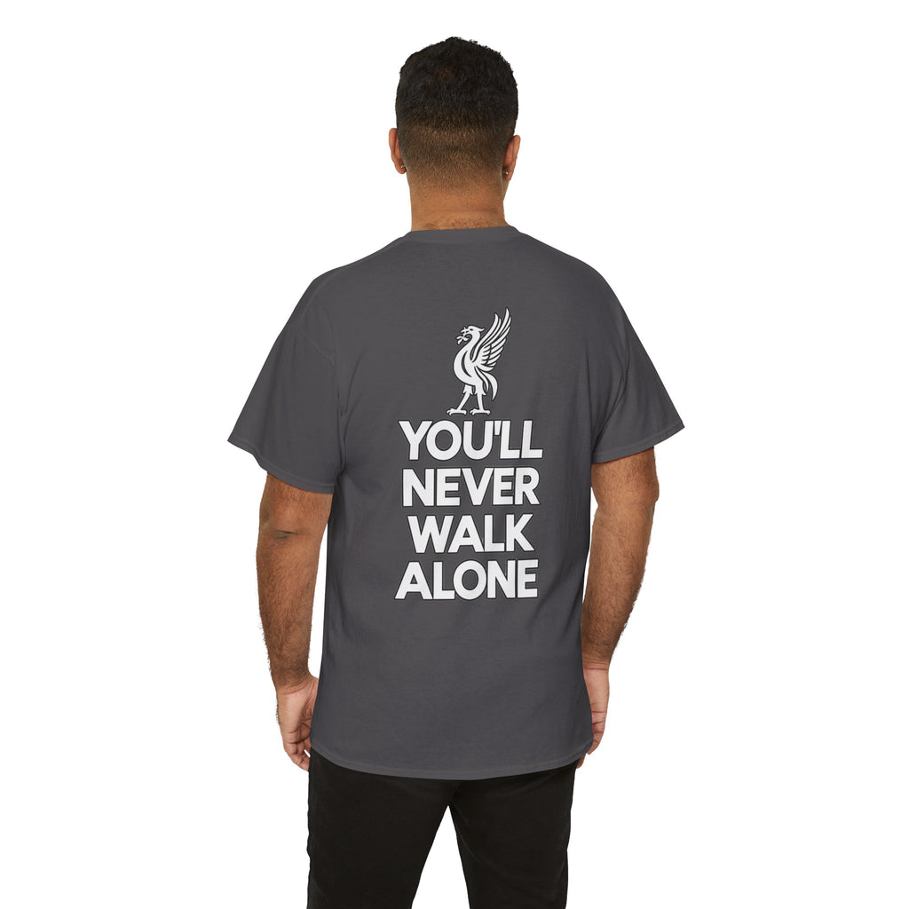 You'll Never Walk Alone T‑Shirt — Liverpool FC Crest Cotton Tee