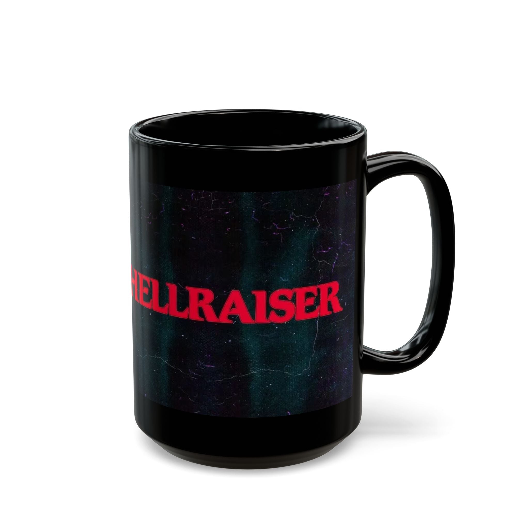 Hellraiser Movie Logo Black Coffee Mug — Horror Fan 11oz/15oz