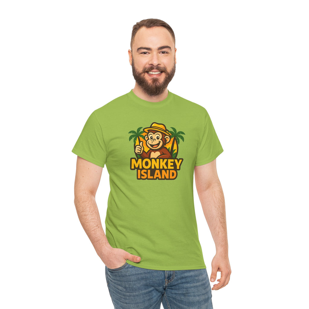 Monkey Island T-Shirt — Cute Tropical Monkey Logo Tee