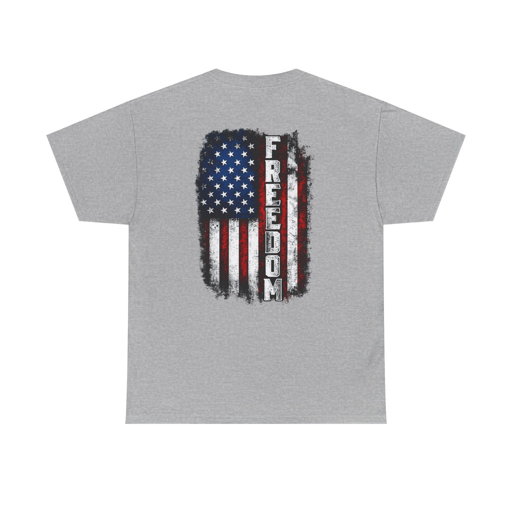 Freedom American Flag T-Shirt — Distressed USA Patriotic Tee