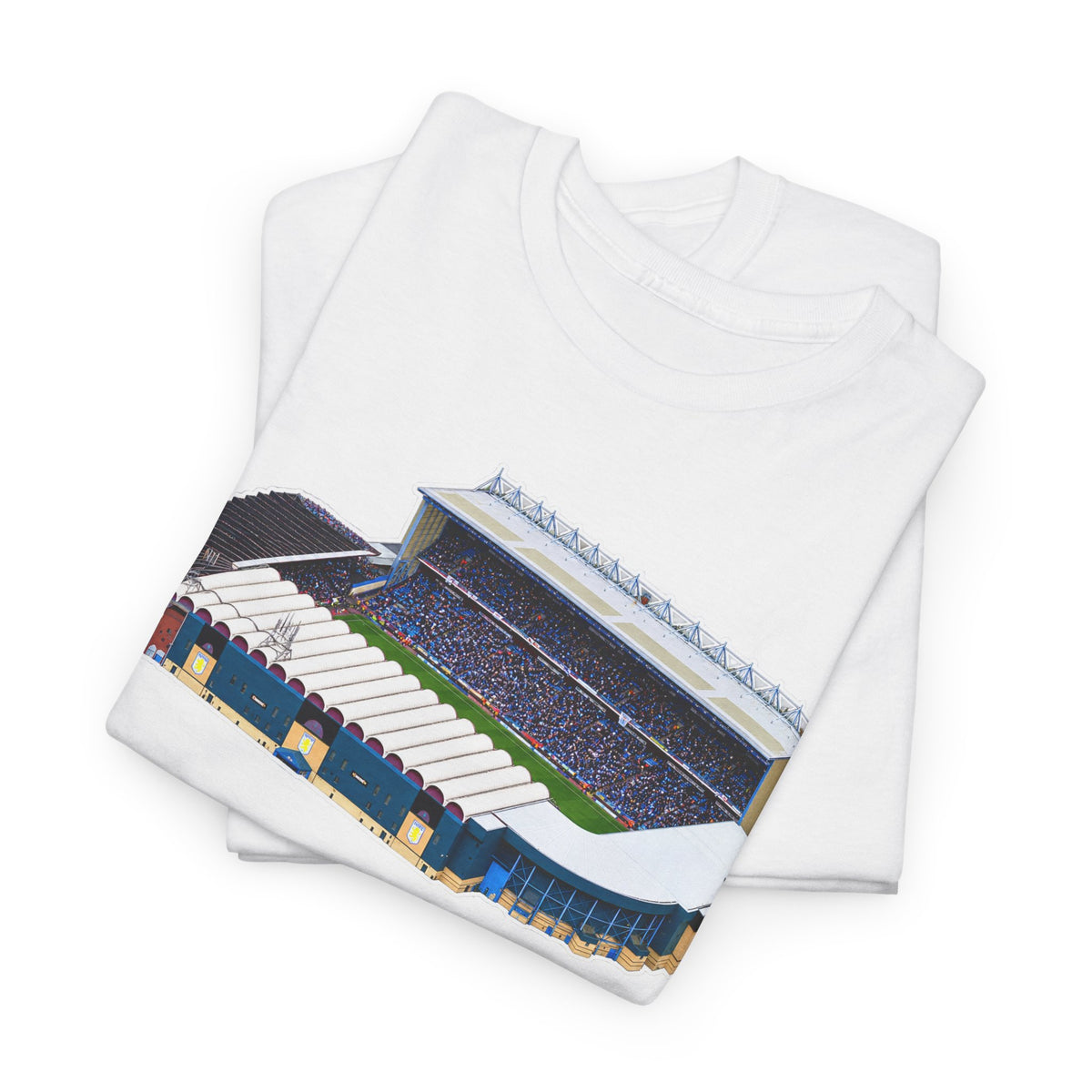 Manchester City Maine Road Stadium Illustration T‑Shirt — Vintage Football Arena Graphic Tee