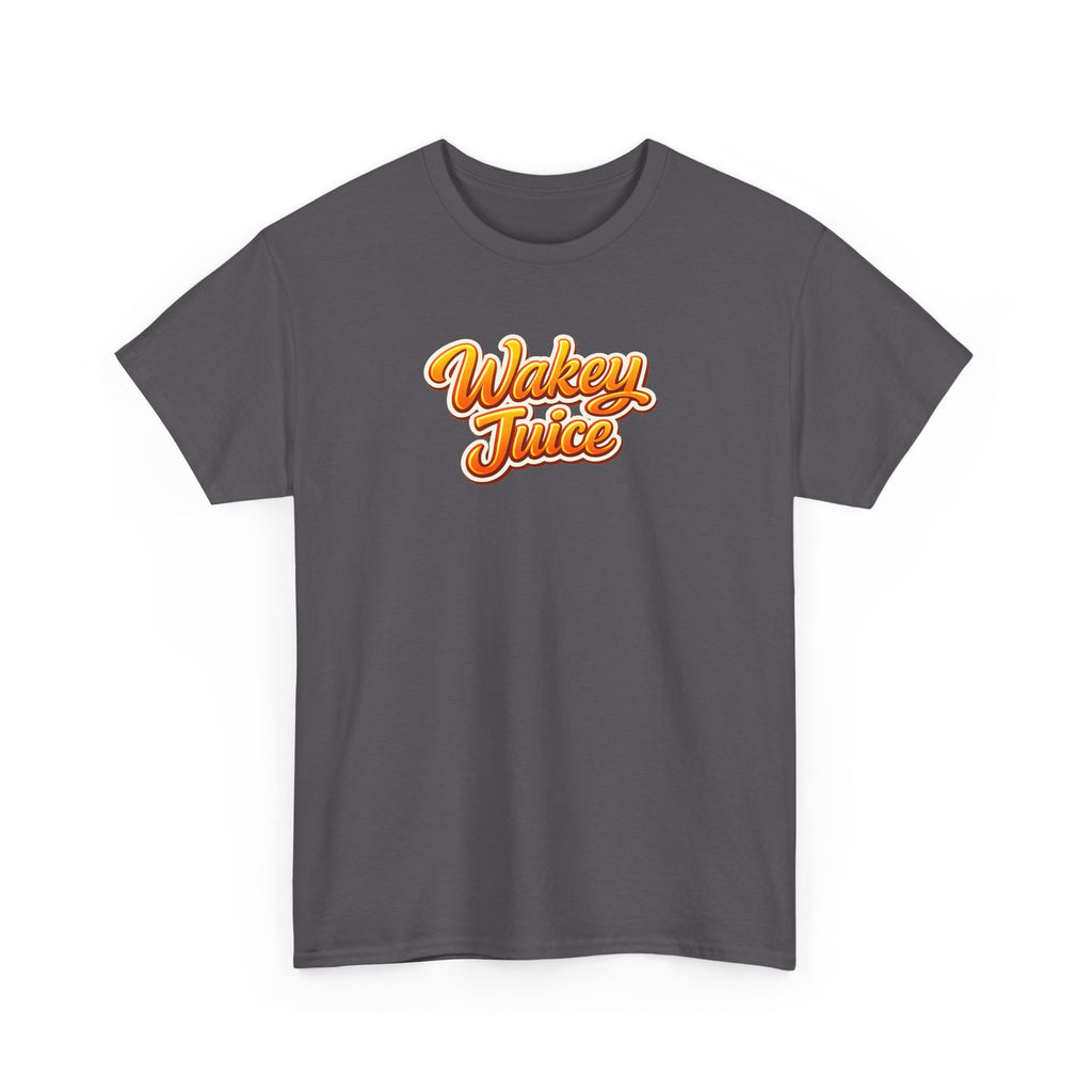 Wakey Juice T‑Shirt — Retro Orange Script Graphic Tee