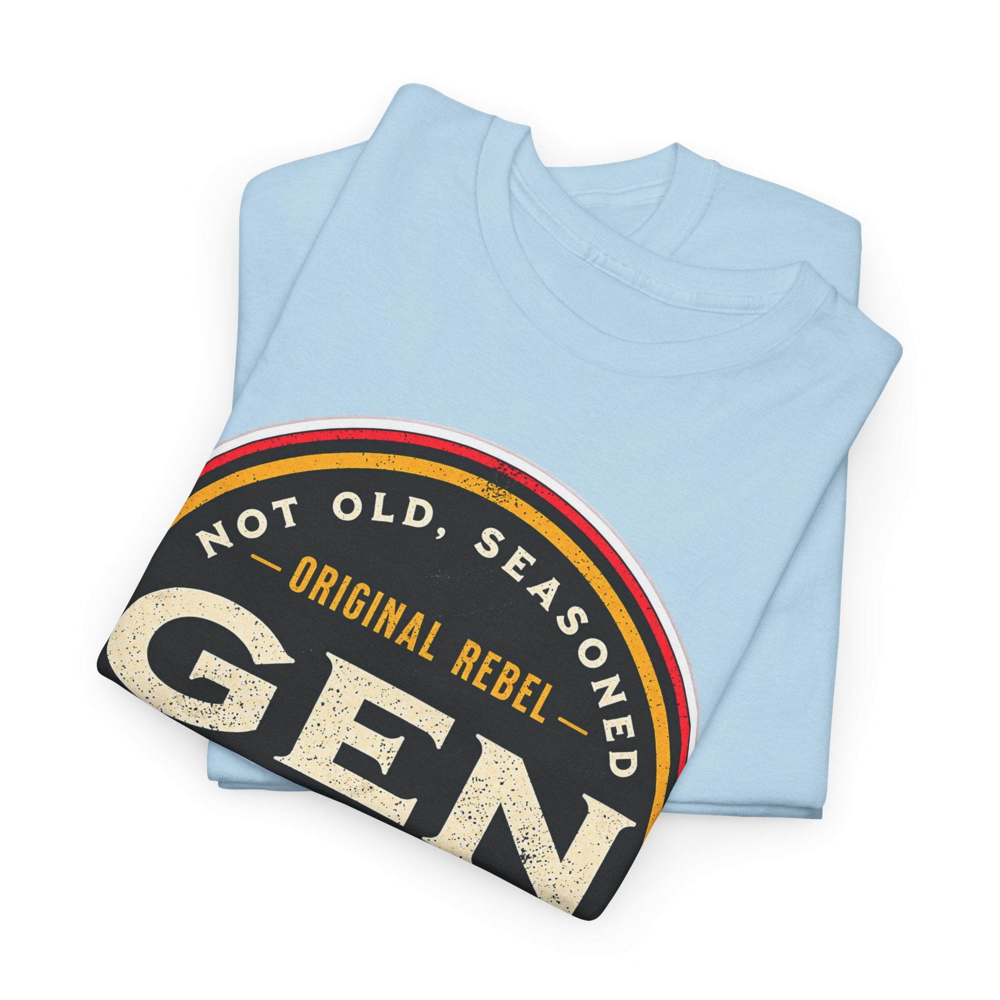 Gen X Tee - 'Not Old, Seasoned' Vintage Rebel Graphic T-Shirt (1965-1980)