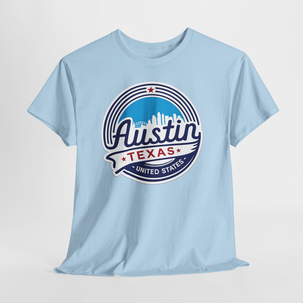 Austin Texas Retro Skyline T-Shirt — Vintage City Pride Tee