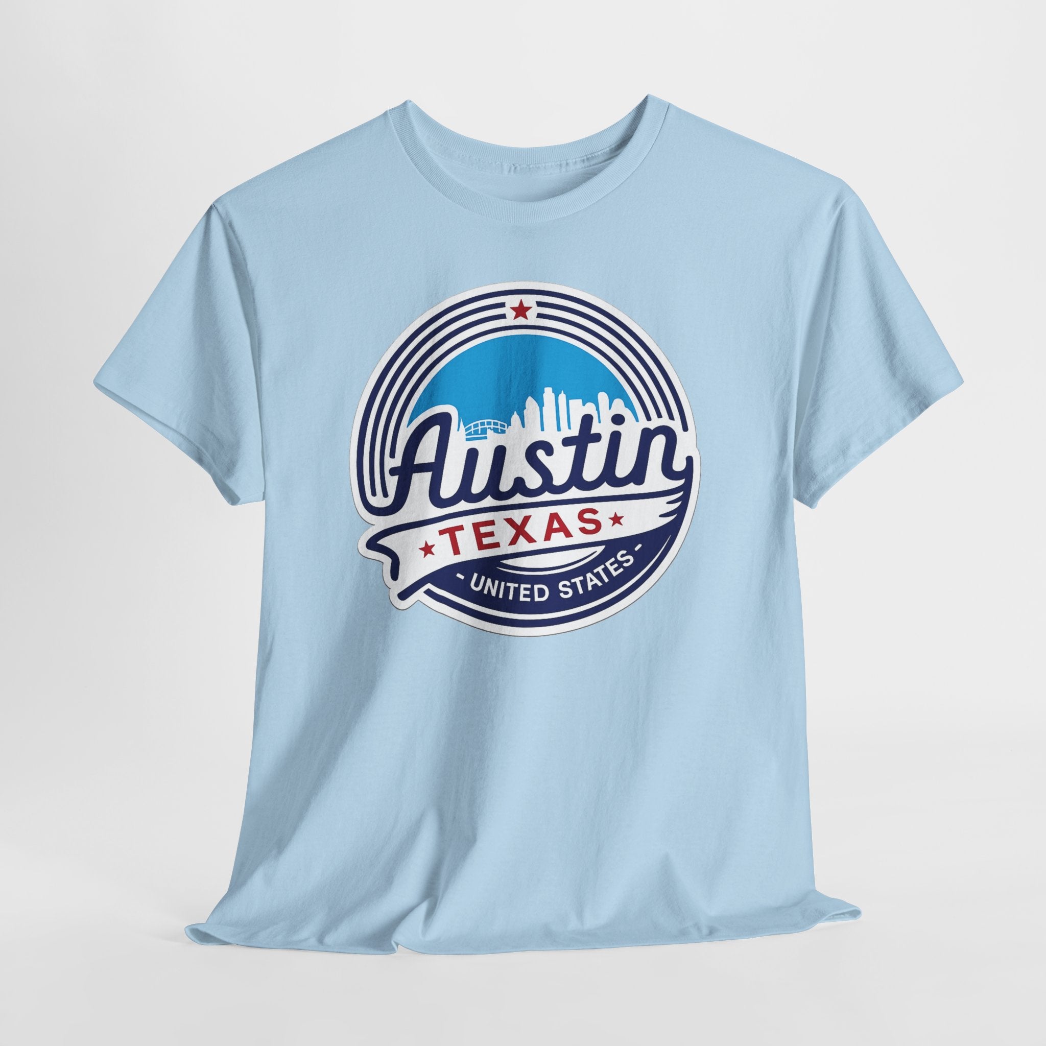 Austin Texas Retro Skyline T-Shirt — Vintage City Pride Tee