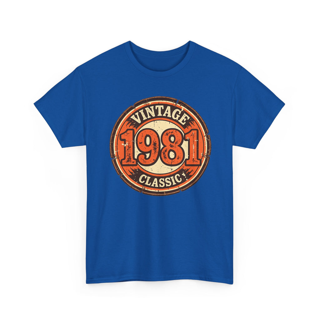 Vintage 1981 Classic T-Shirt — Retro Birthday Tee