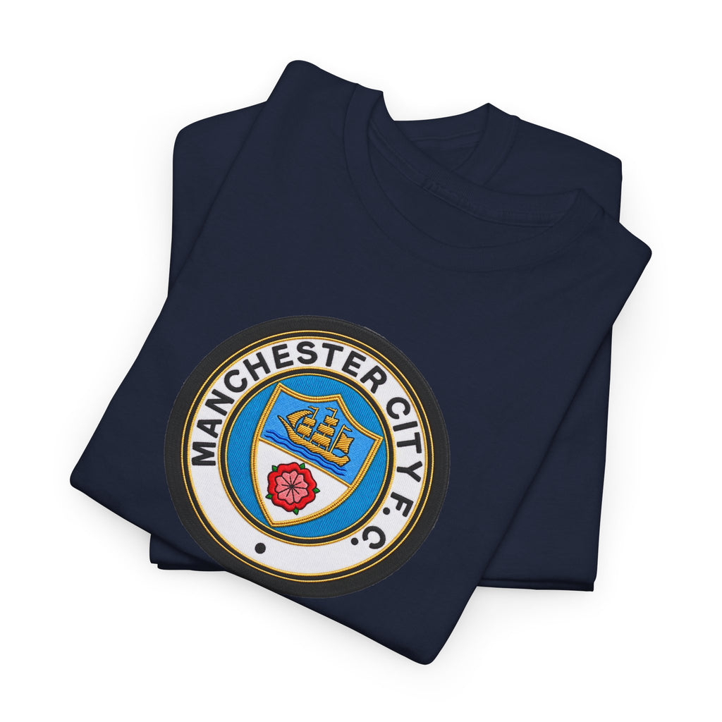 Manchester City inspired Unisex Heavy Cotton Tee
