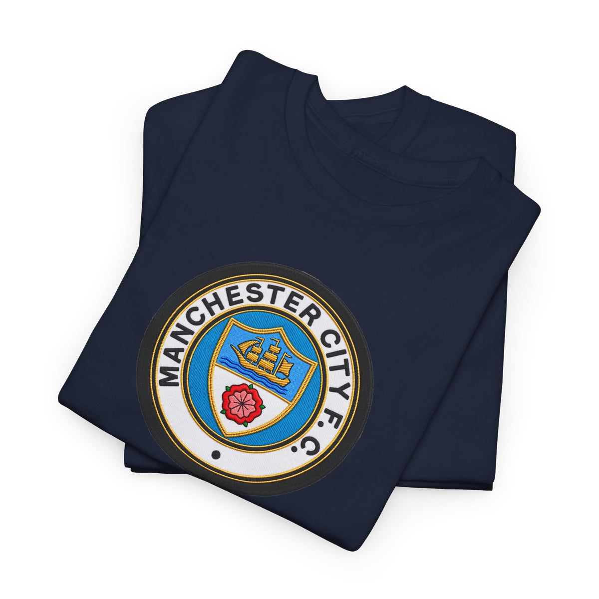 Manchester City inspired Unisex Heavy Cotton Tee