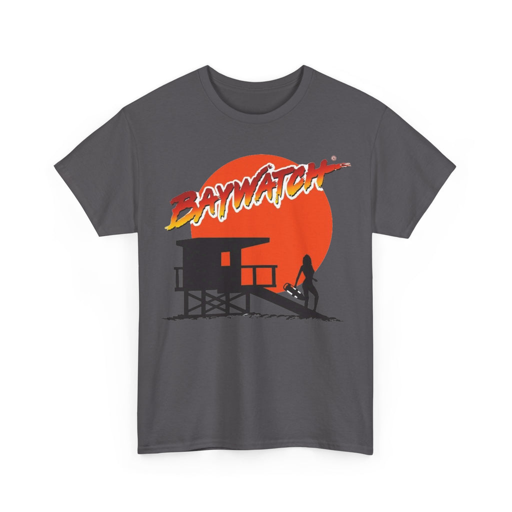 Baywatch Lifeguard Sunset Cotton T-Shirt