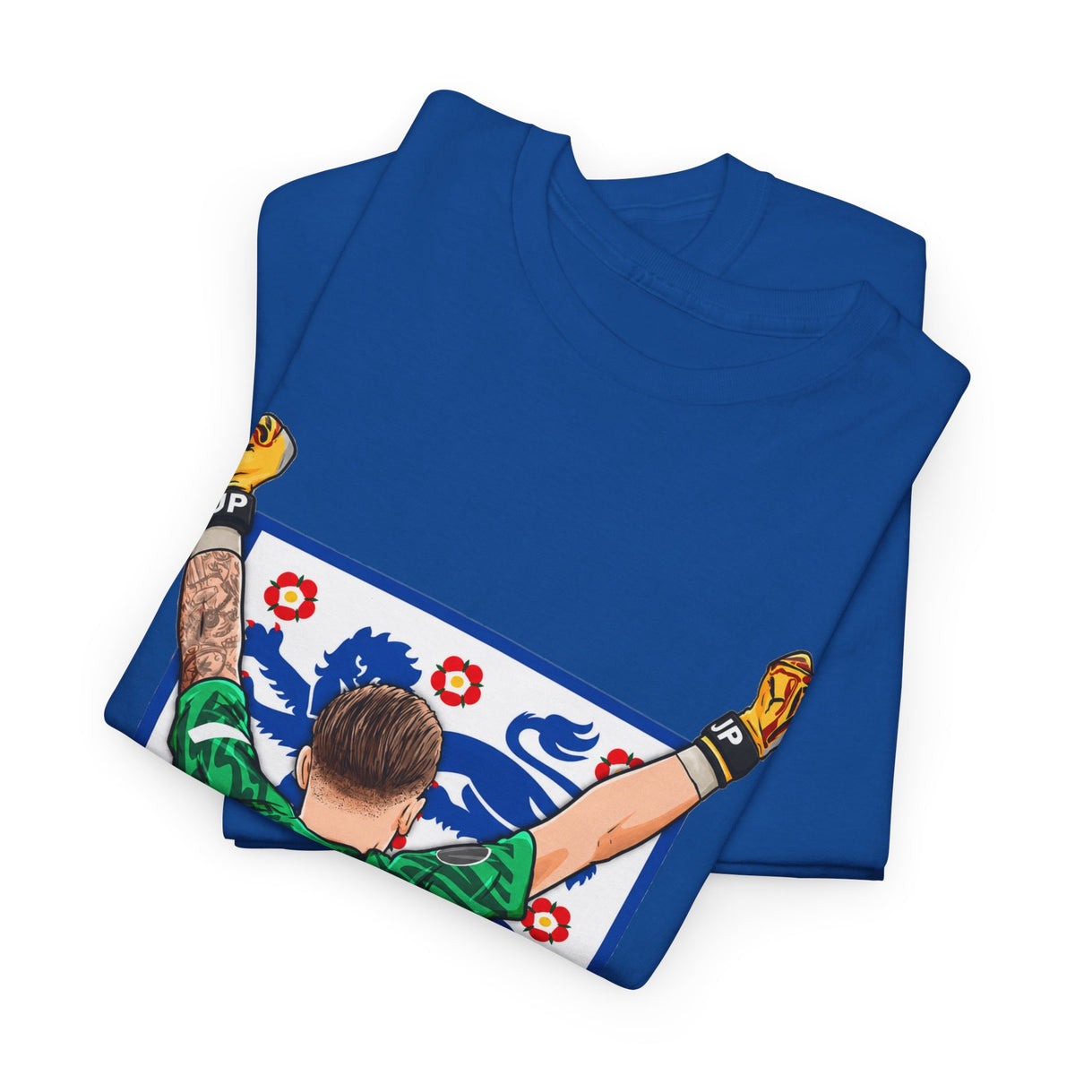 Pickford England Number 1 Goalkeeper Graphic Tee — Victory Pose Jersey Design