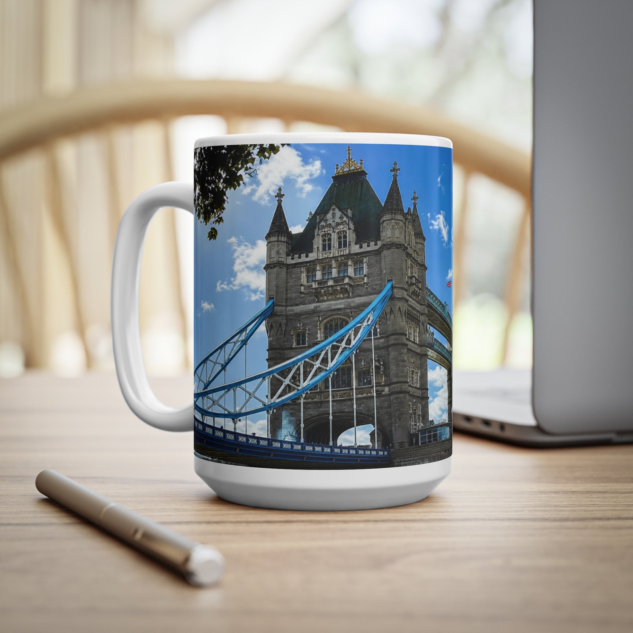 London Tower Bridge Ceramic Mug — Scenic UK Travel Coffee Cup (11oz, 15oz)