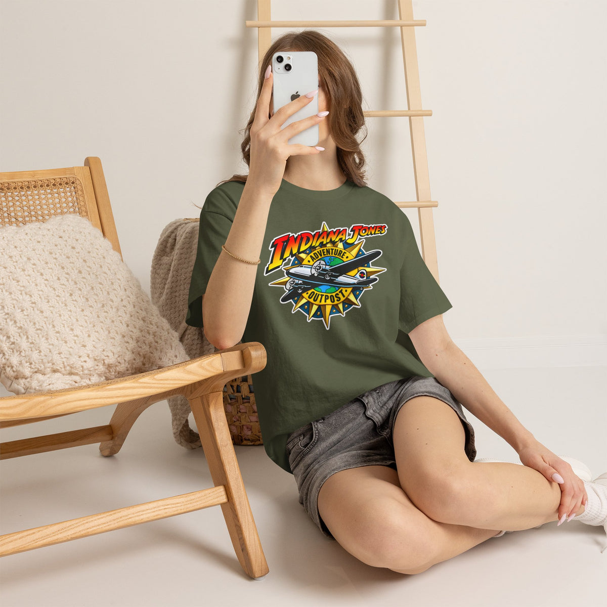Indiana Jones Adventure Outpost Cotton T-Shirt / Tee