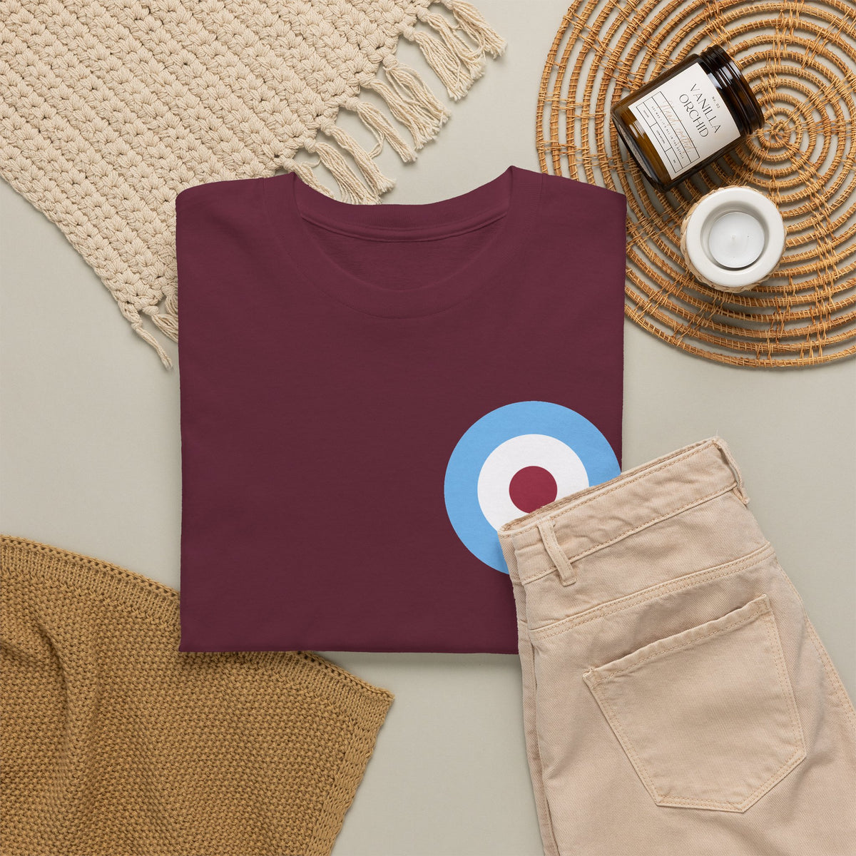 Manchester City Inspired Target Roundel Cotton T-Shirt