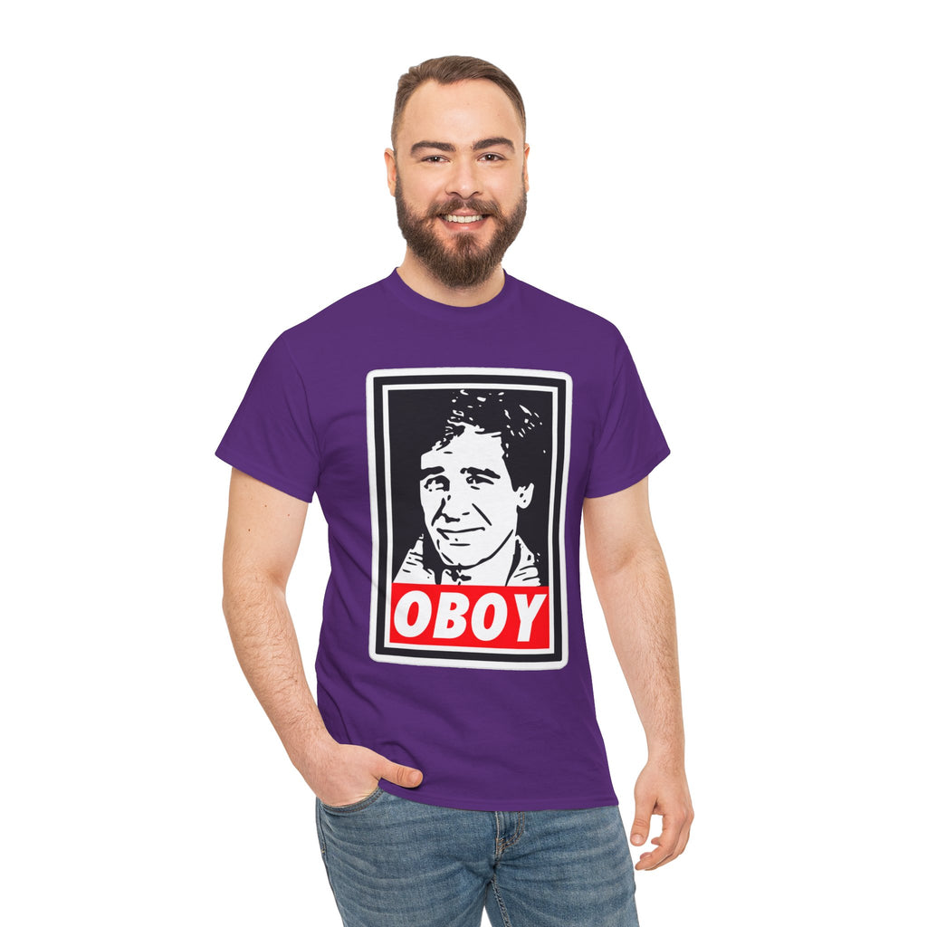 Oboy Quantum Leap Graphic Tee — Retro Pop Art Portrait T‑Shirt