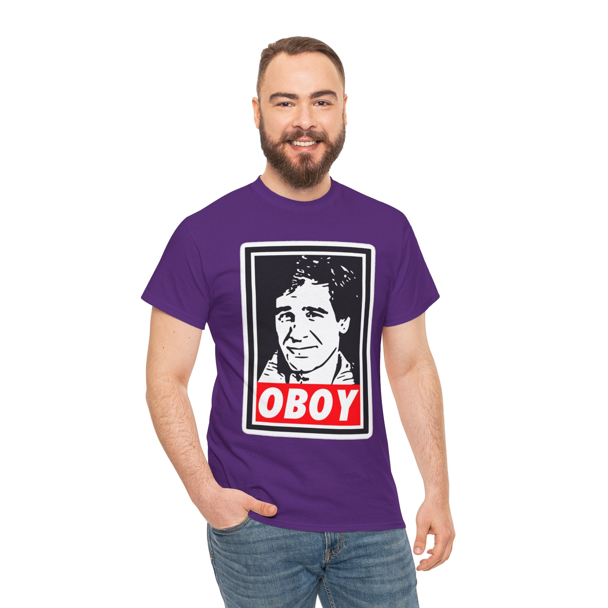 Oboy Quantum Leap Graphic Tee — Retro Pop Art Portrait T‑Shirt