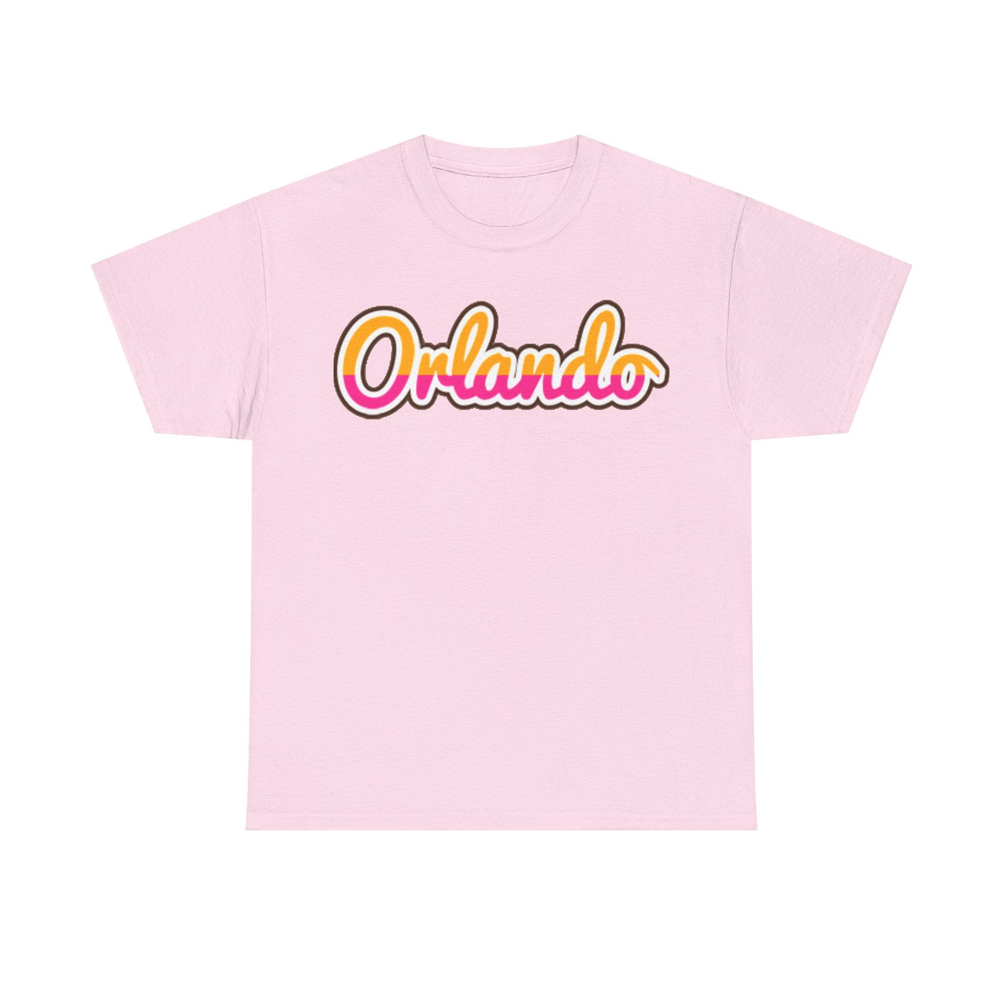 Orlando Retro Script Tee — Vintage Sunset City Souvenir Shirt