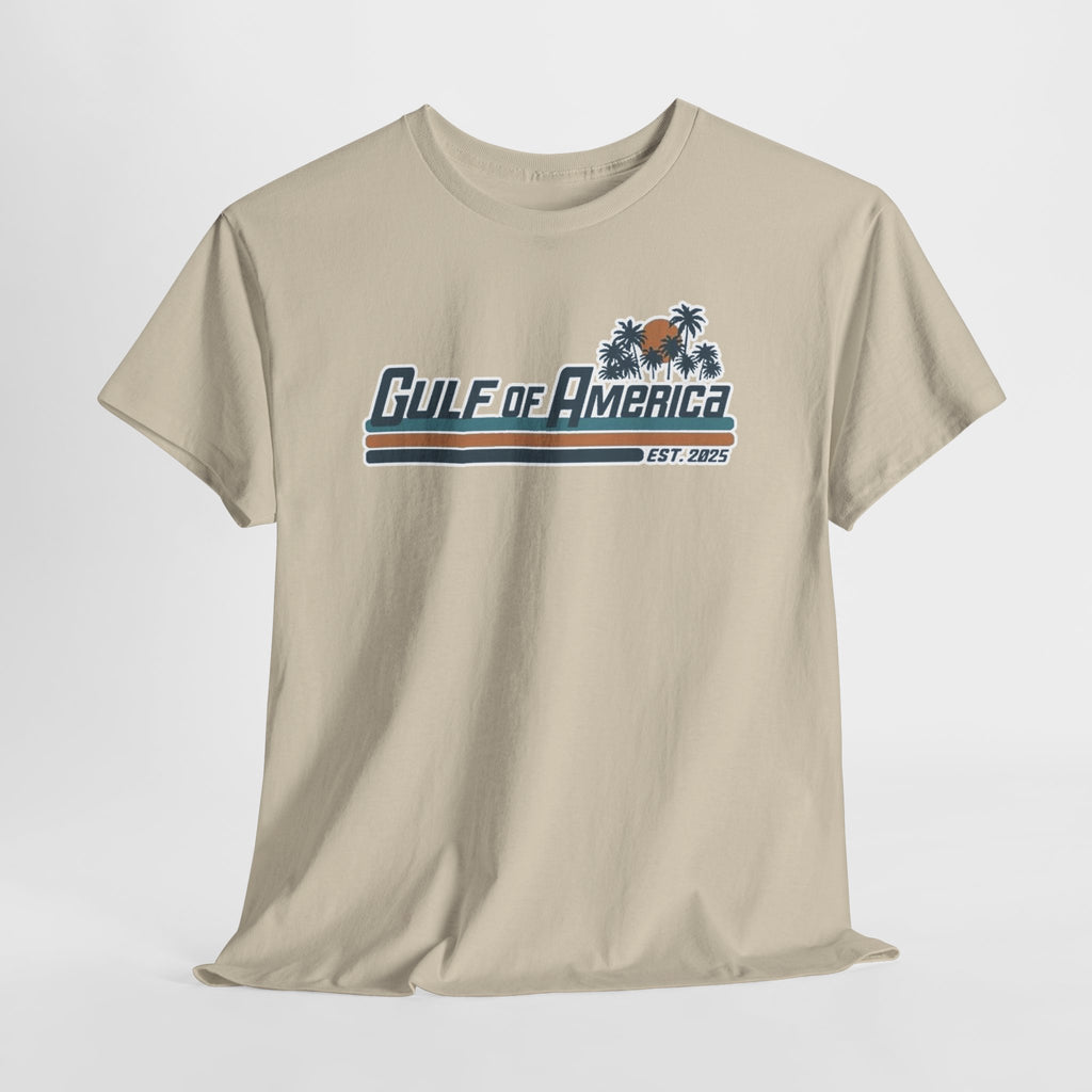 Gulf of America Vintage Surf Tee — Retro Beach Logo T-Shirt