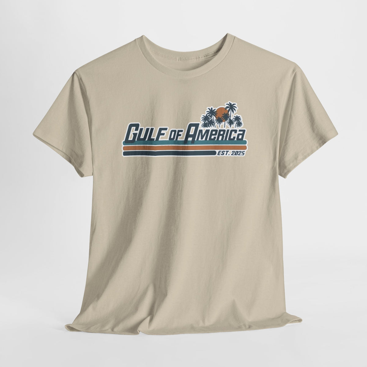 Gulf of America Vintage Surf Tee — Retro Beach Logo T-Shirt