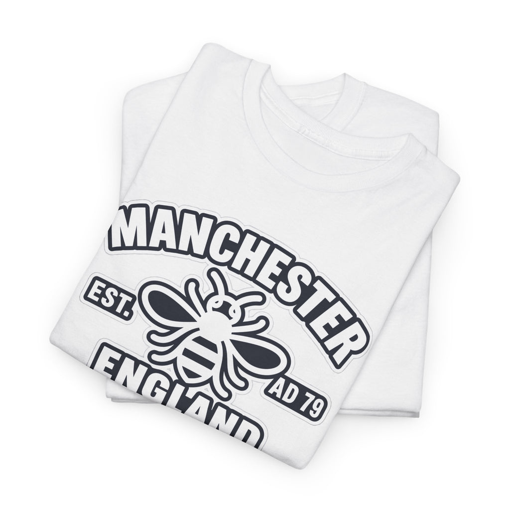 Manchester Bee Cotton T-Shirt – Established 1979 England Graphic Tee