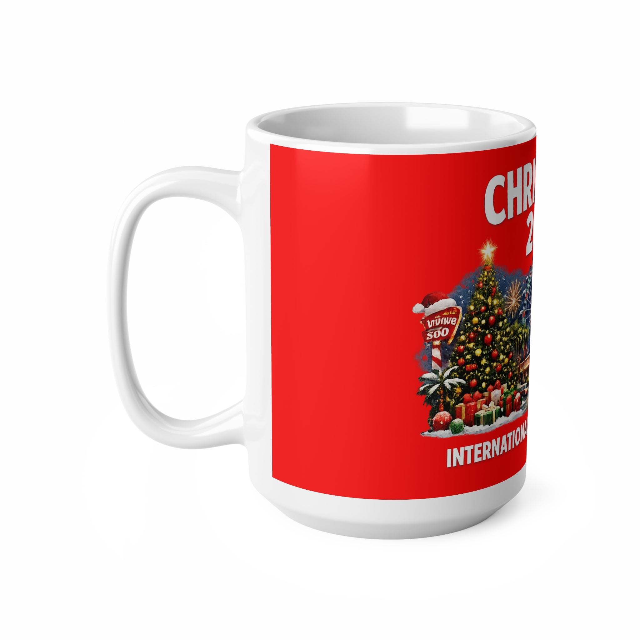 Christmas 2026 Orlando Souvenir Coffee Mug — International Drive Holiday Ceramic Cup (11oz/15oz)