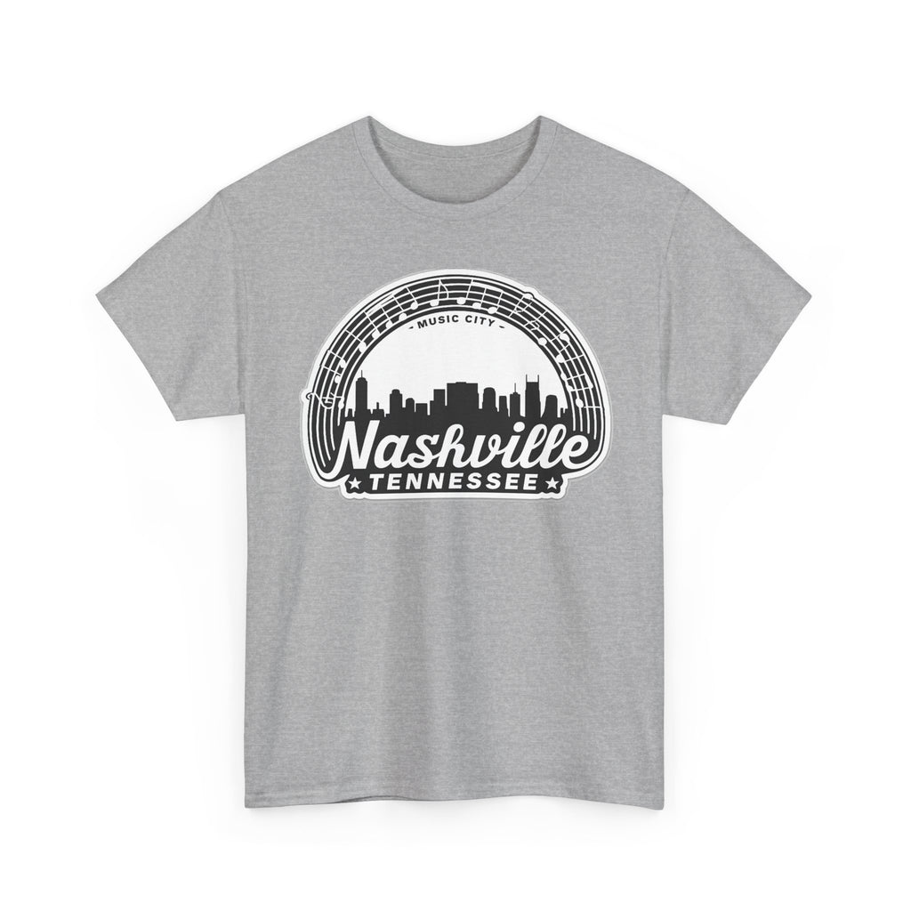 Nashville Tennessee Skyline Tee — Retro Music City Graphic Shirt