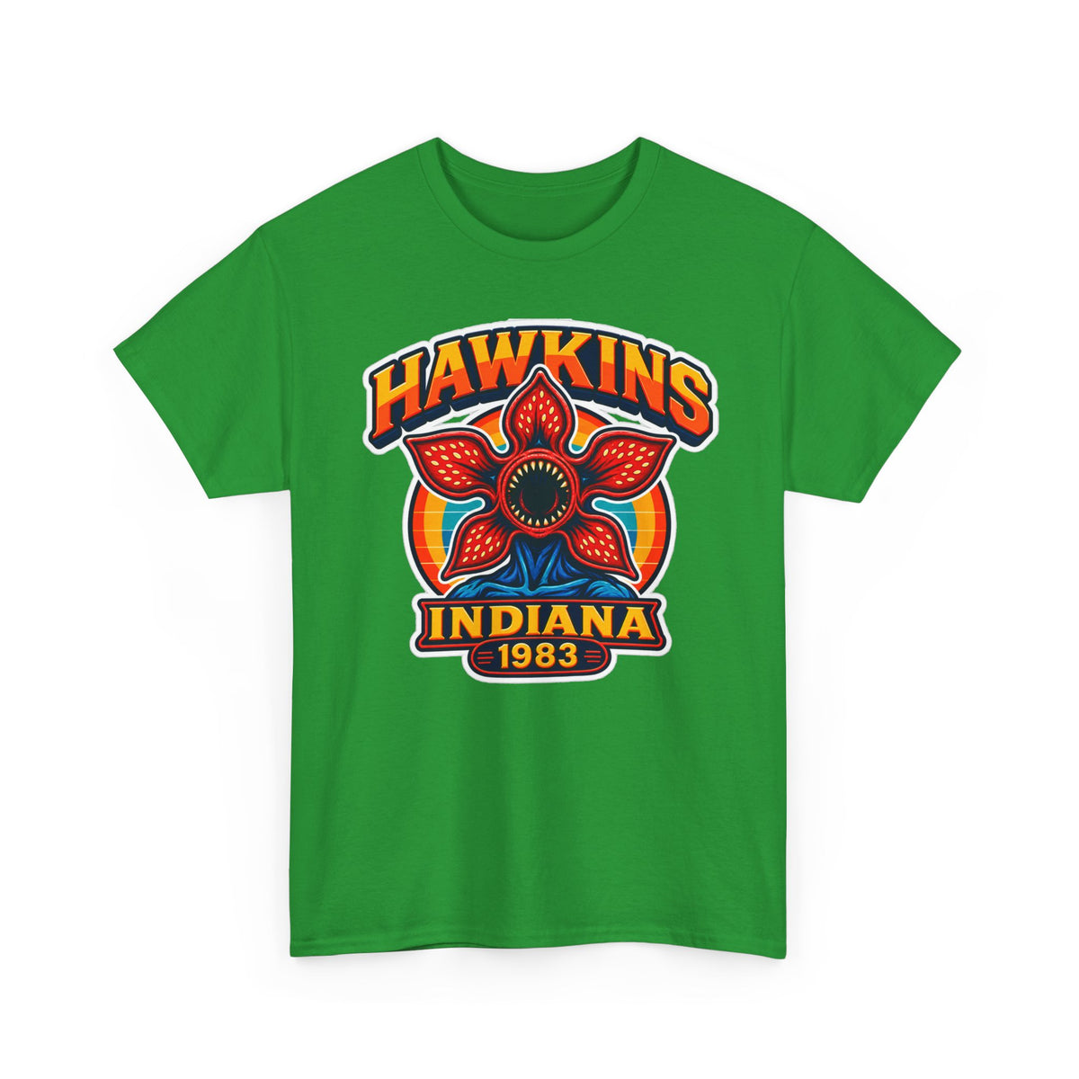Hawkins Indiana 1983 Demogorgon Floral Cotton T-Shirt