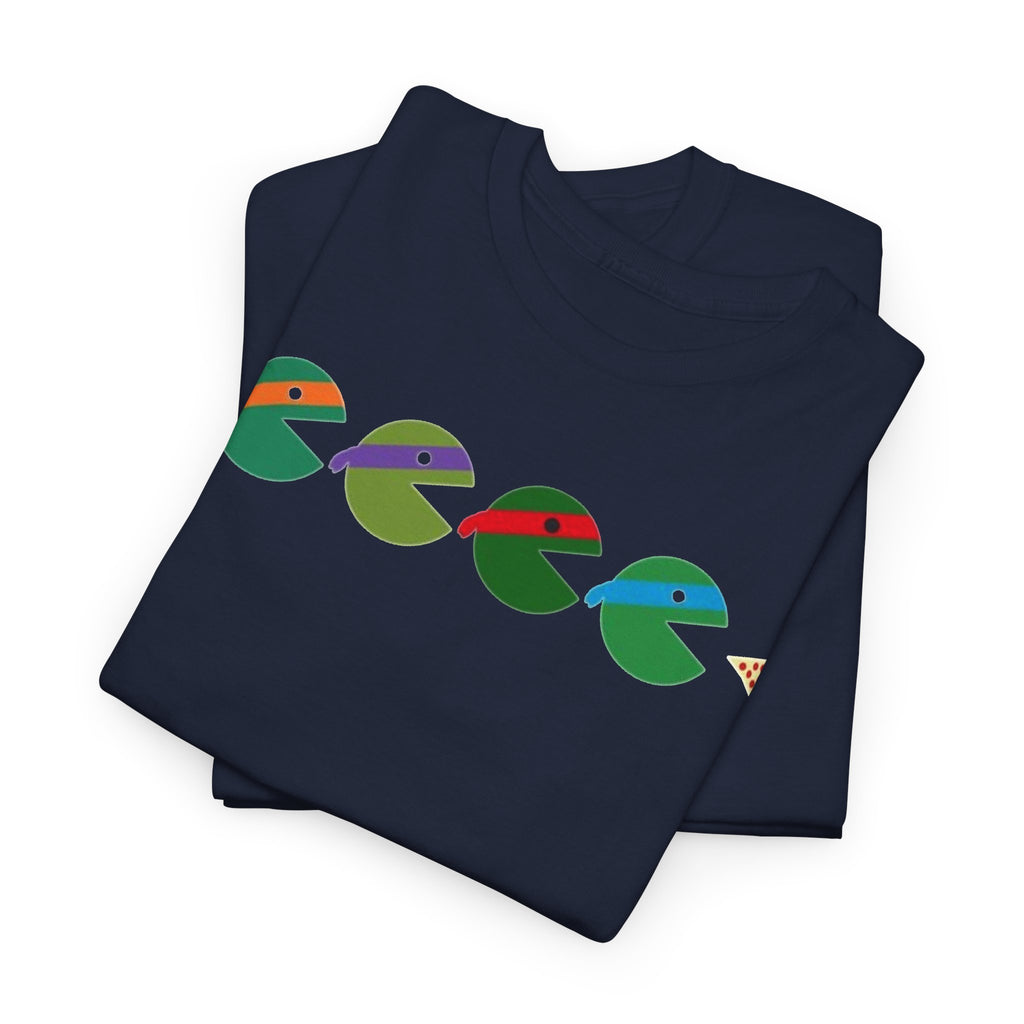 TMNT Retro Pizza Pac-Man Tee — Colorful Arcade-Inspired Graphic T-Shirt