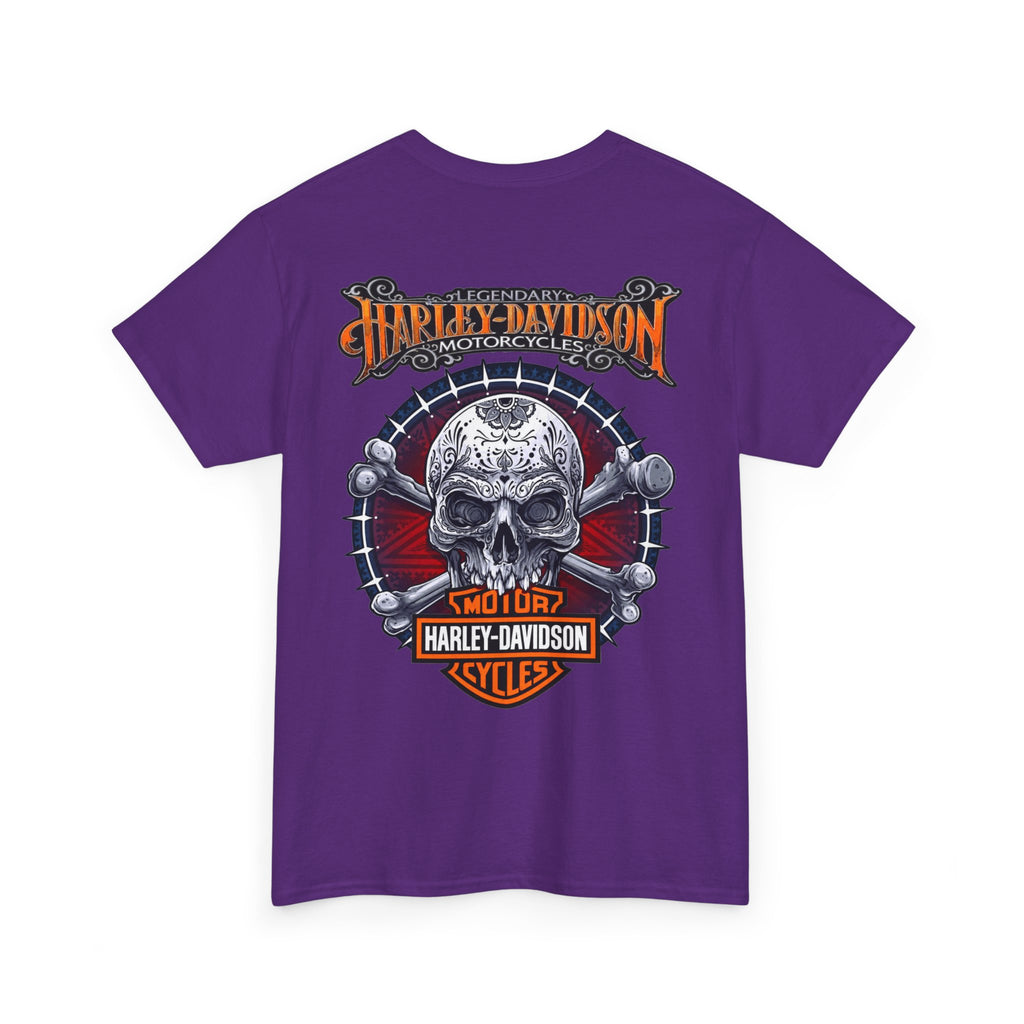 Harley-Davidson Skull Logo Cotton T‑Shirt