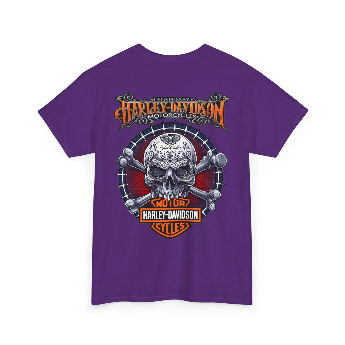 Harley-Davidson Skull Logo Cotton T‑Shirt