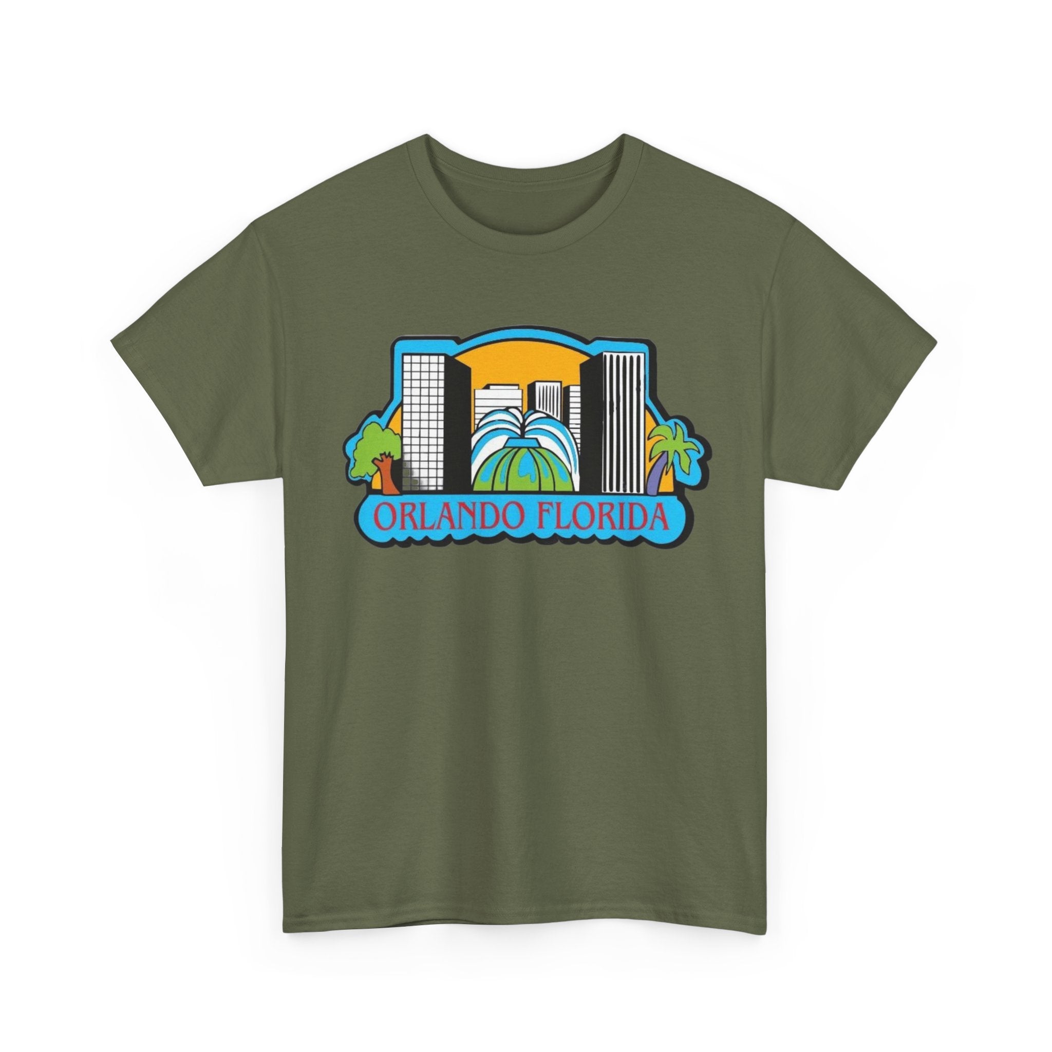 Orlando Florida Retro Skyline T-Shirt