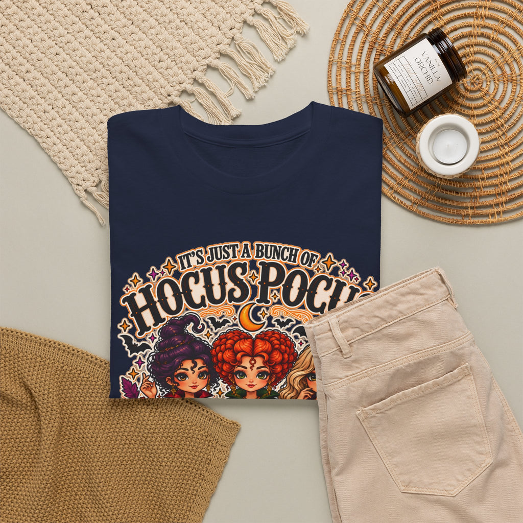 Hocus Pocus Witch Tee — "It's Just a Bunch of #HocusPocus" Halloween T-Shirt