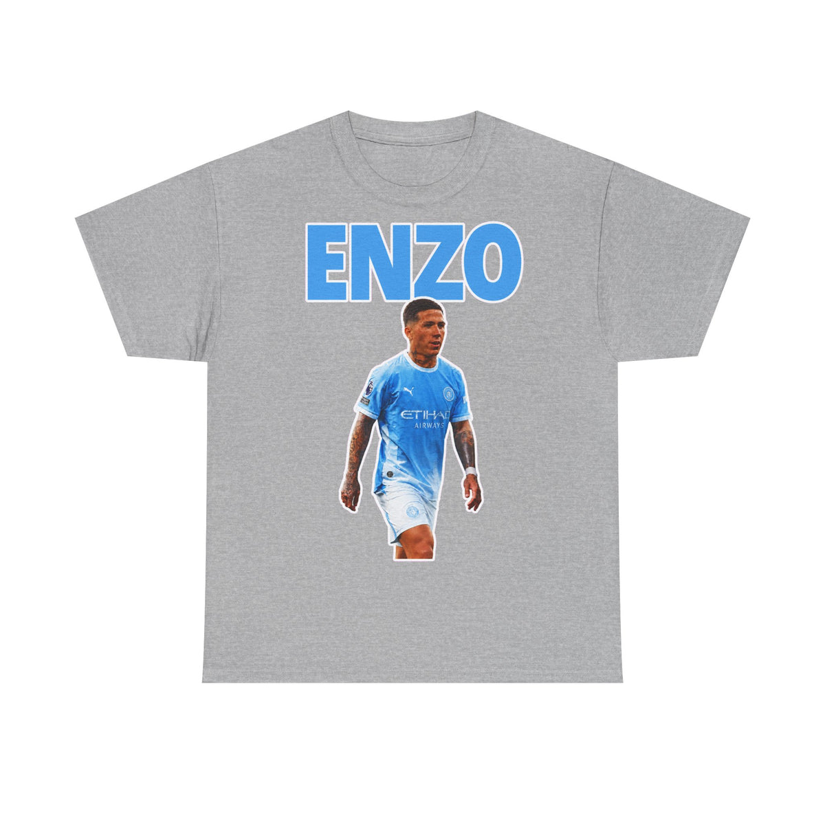 Enzo Fernandez Manchester City Inspired Cotton T-Shirt