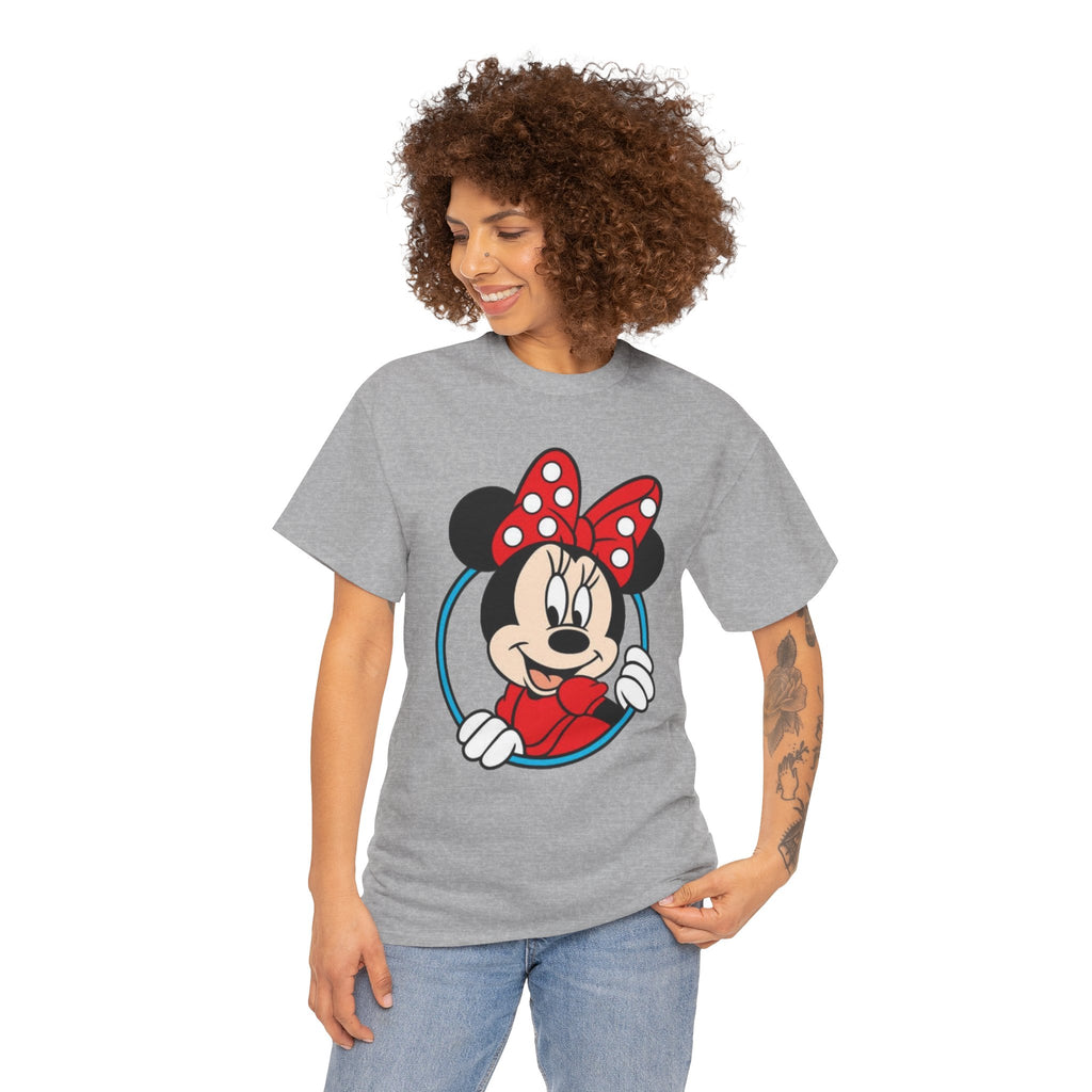 Minnie Mouse Retro Peeking Cotton T-Shirt / Tee