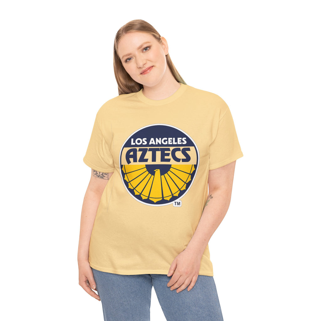 Los Angeles Aztecs Vintage Logo Cotton T-Shirt