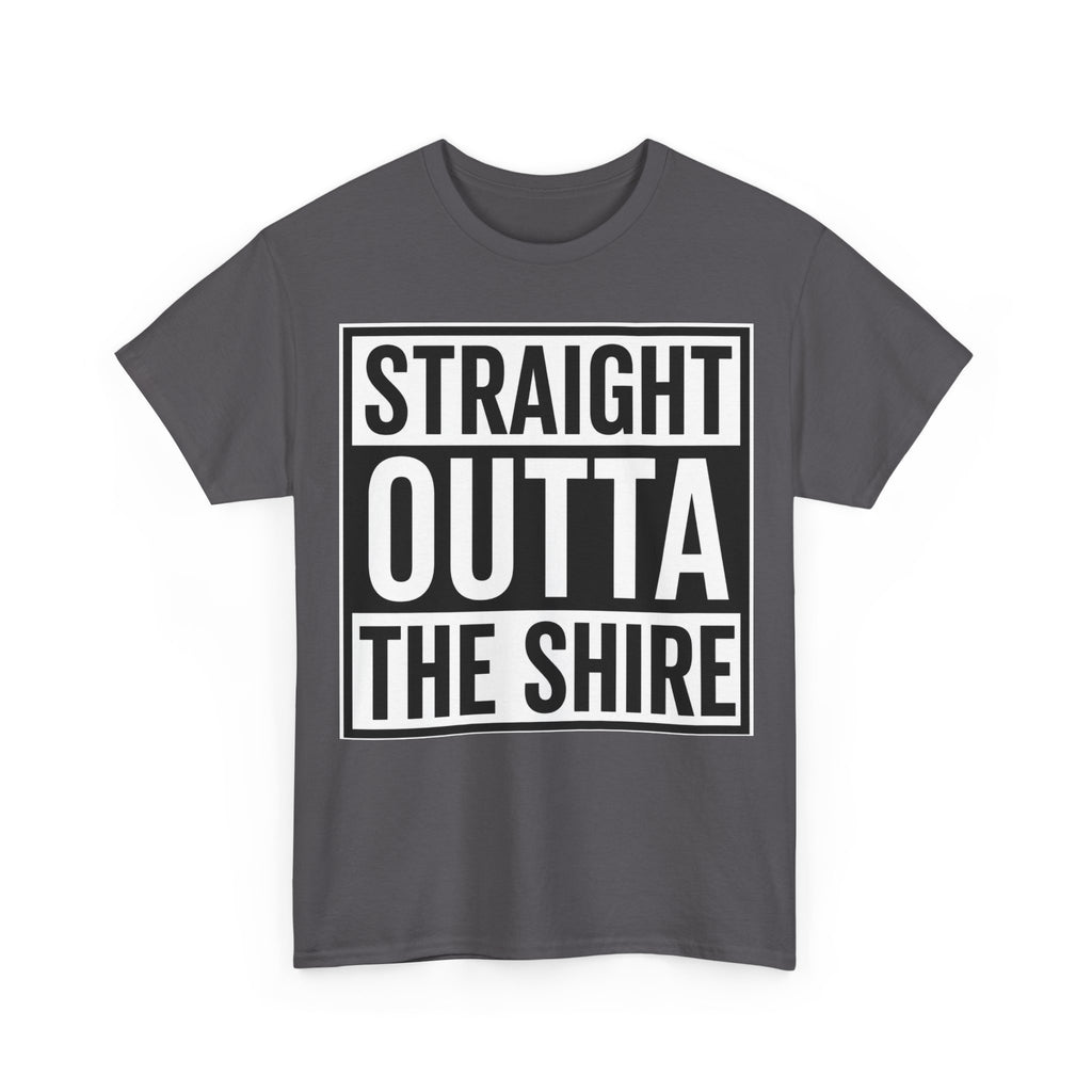 T-Shirt — "Straight Outta The Shire" Funny Hobbit Travel Tee