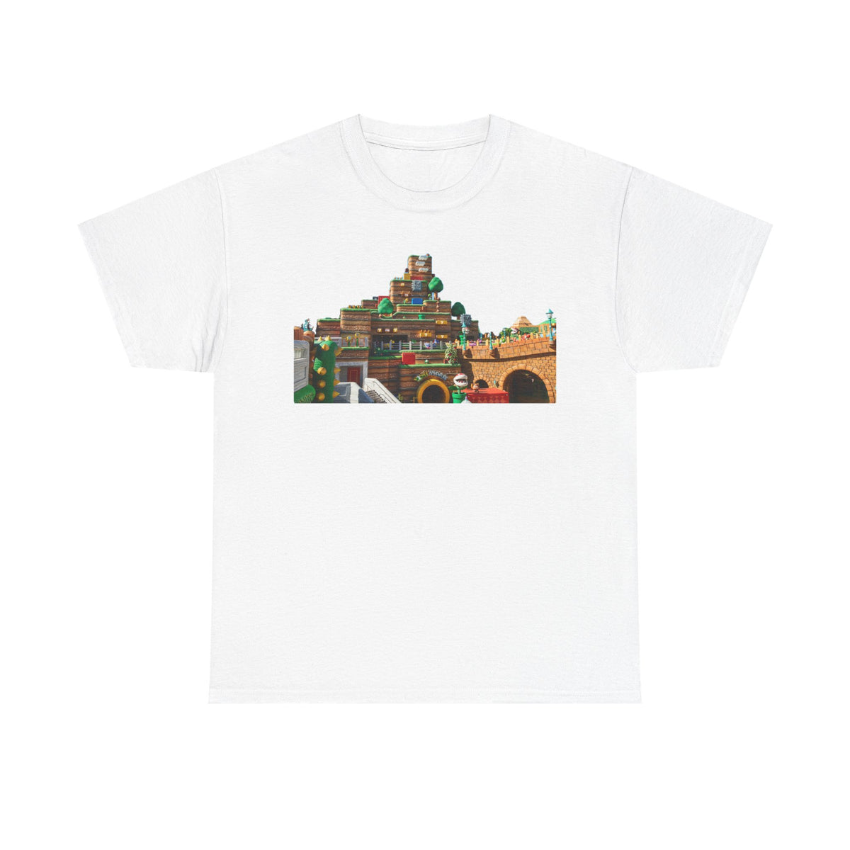 Epic Universe T-Shirt — Colorful Vintage Train Station Illustration Tee