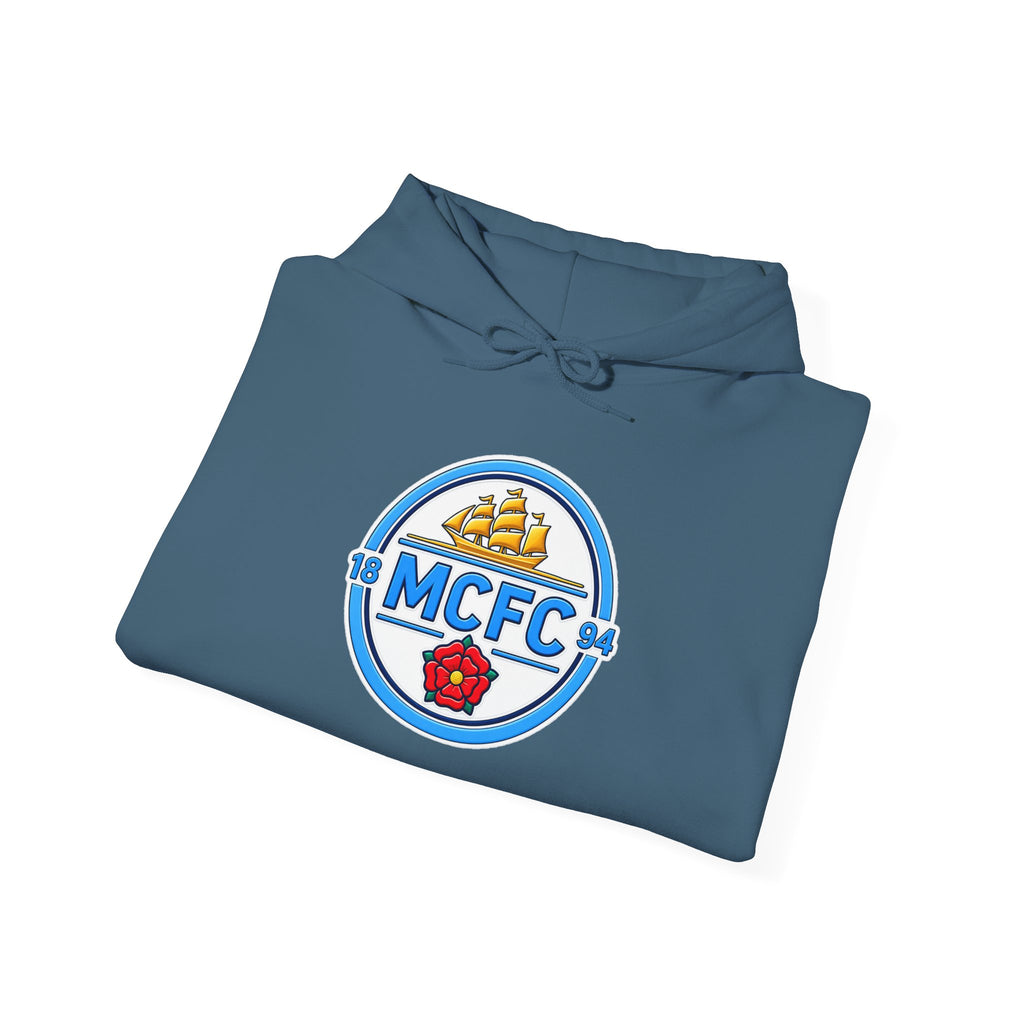 MCFC Logo Hoodie – Vintage Football Club Crest Pullover
