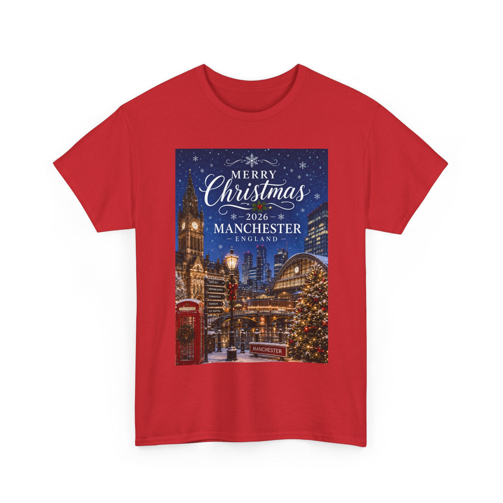 Manchester Christmas Tee — Merry Christmas 2026 Holiday T‑Shirt