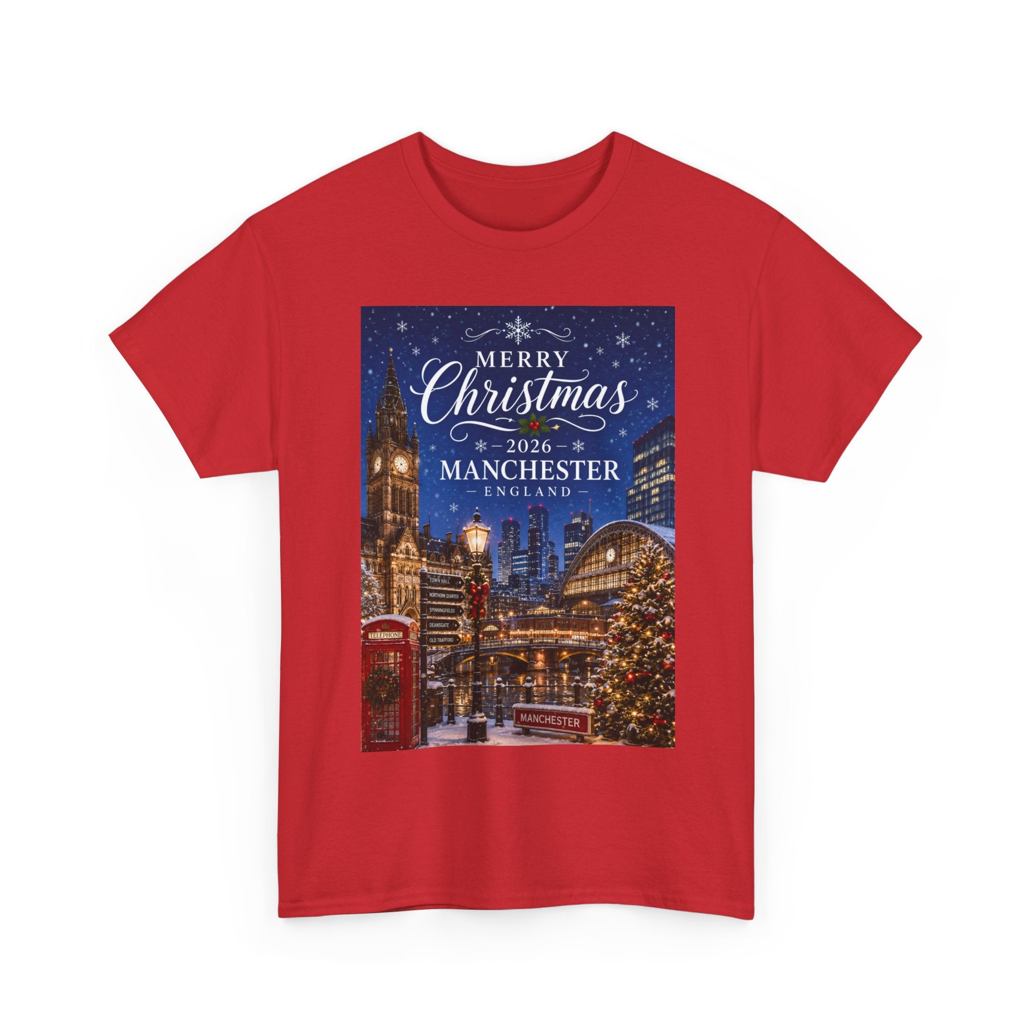 Manchester Christmas Tee — Merry Christmas 2026 Holiday T‑Shirt