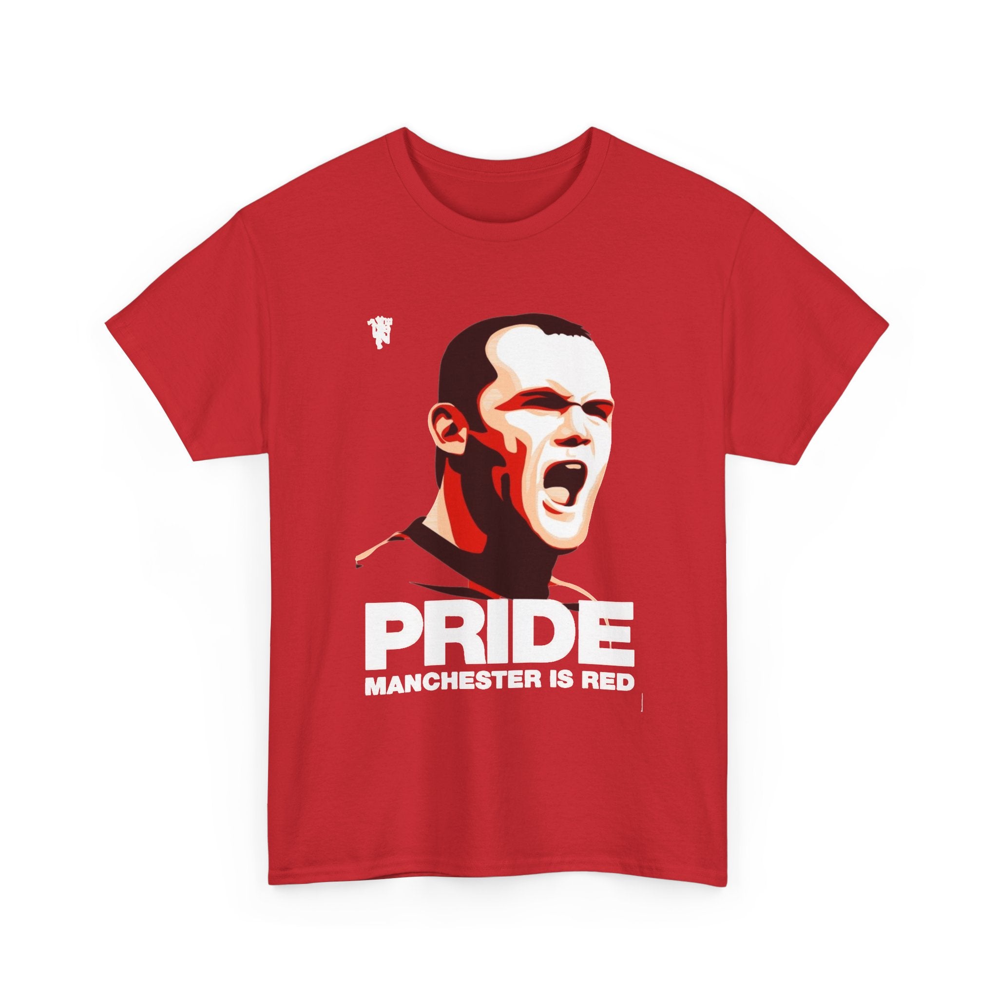 Manchester Pride Tee — “Pride Manchester Is Red” Football Fan Shirt