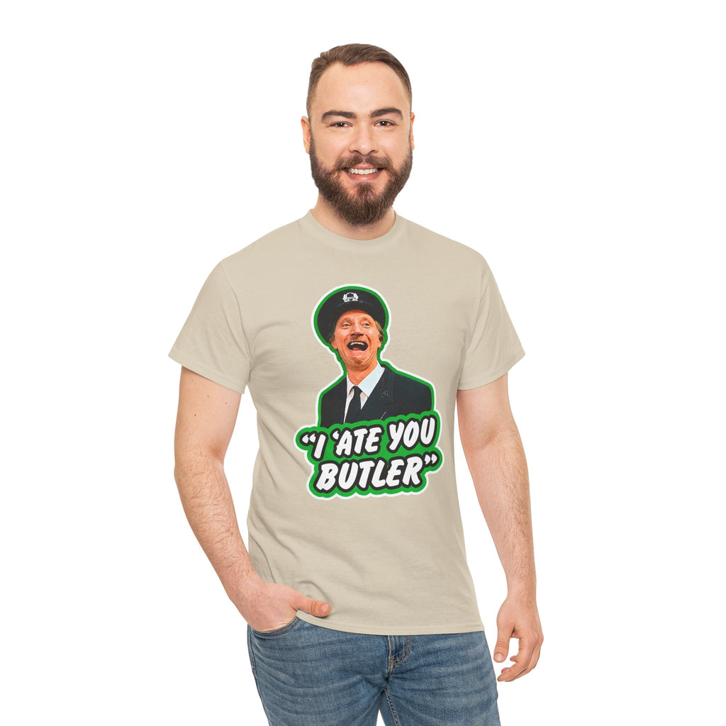 I Ate You Butler T-Shirt — Funny Retro Butler Graphic Tee