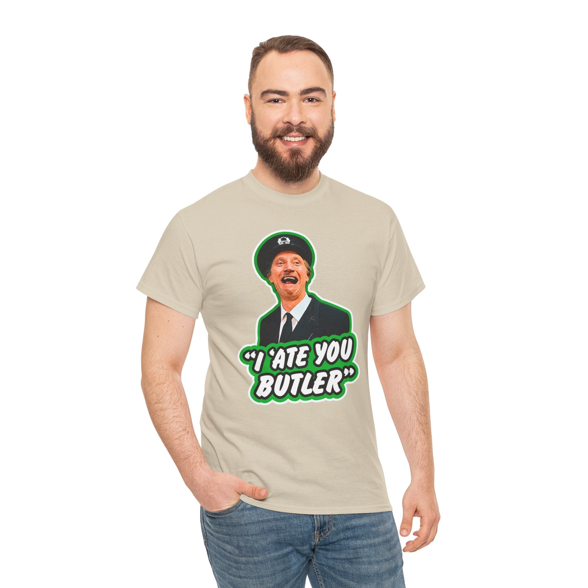 I Ate You Butler T-Shirt — Funny Retro Butler Graphic Tee