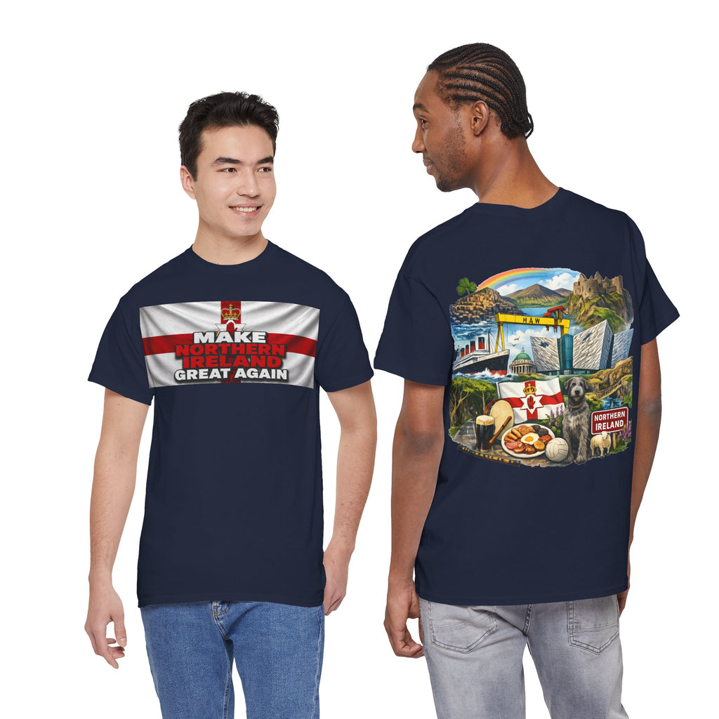 Northern Ireland Collage Tee — "Make Northern Ireland Great Again" Graphic T-Shirt