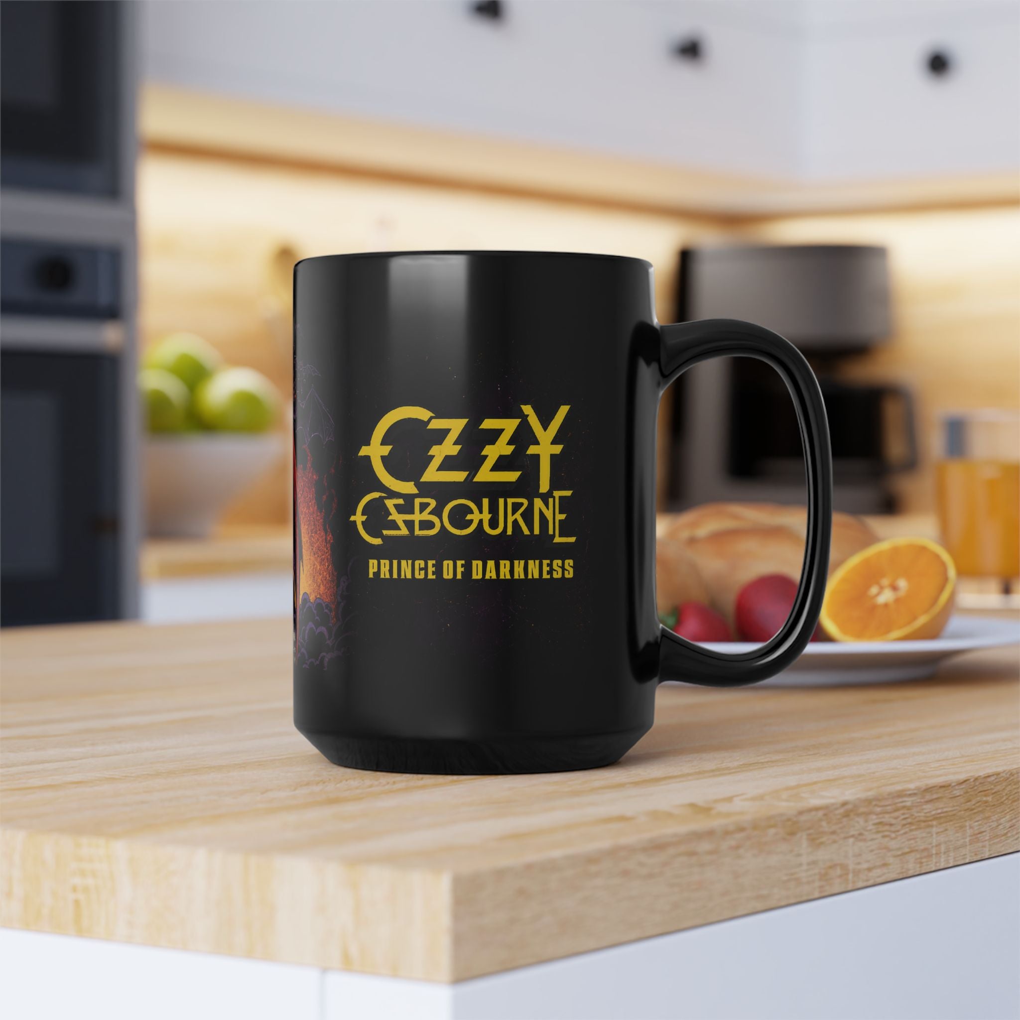 Ozzy Osbourne "Prince of Darkness" Black Mug — Rock Band Coffee Cup